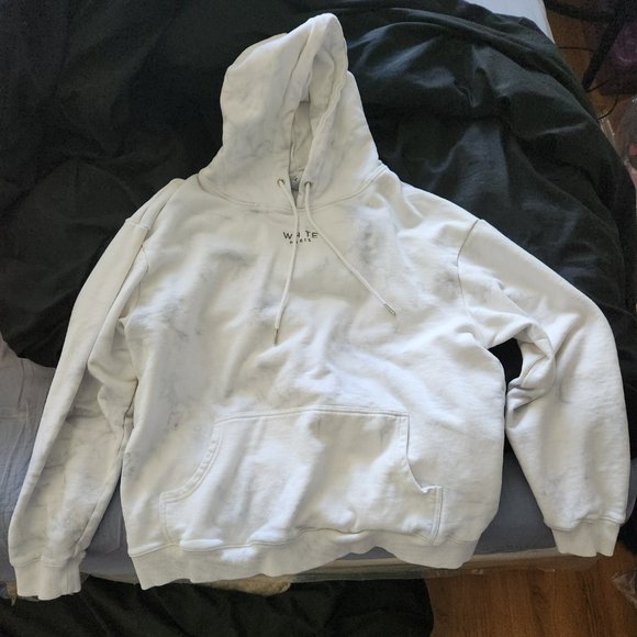 BLVCK Paris WHTE white marble hoodie - Picture 2 of 2